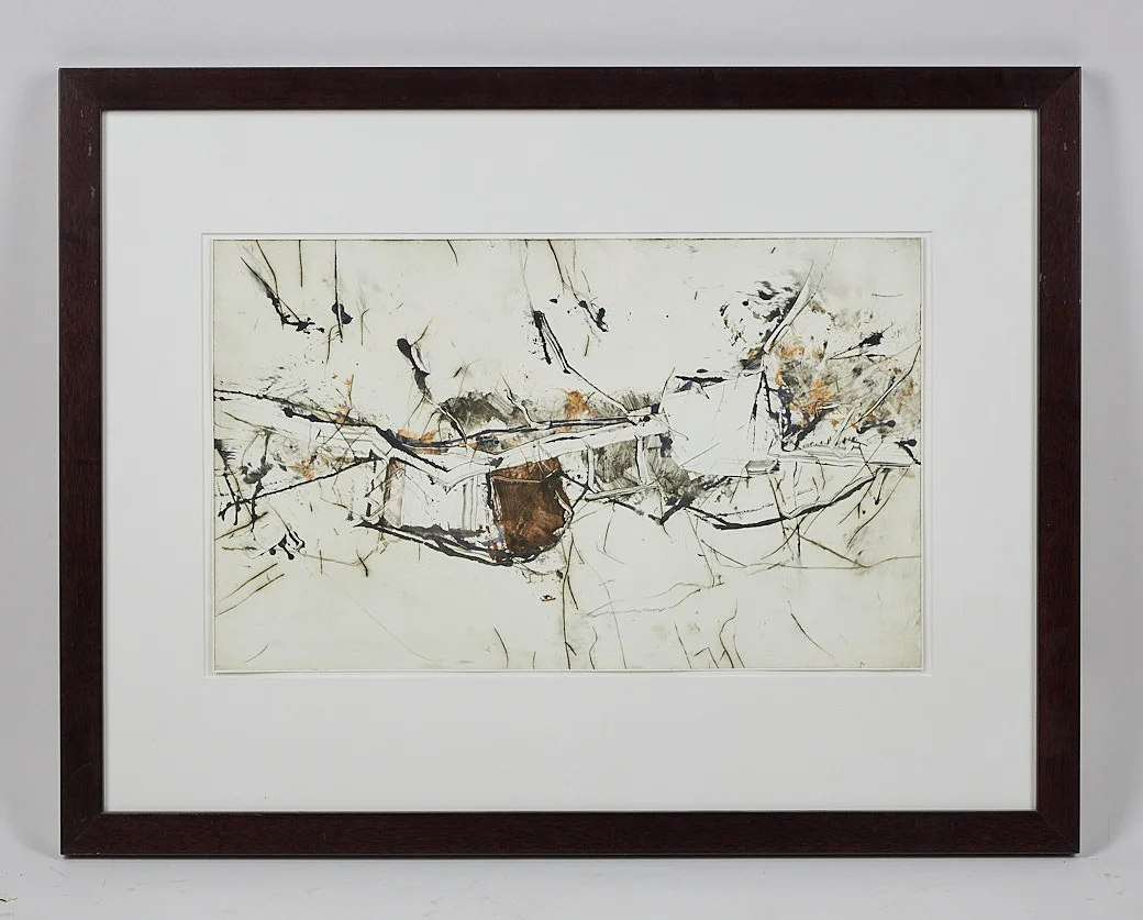 JUKKA MÄKELÄ. Abstrakt komposition, a tergo signerad samt daterad -95, olja och blandteknik på papper. — Paintings — Stockholms Auktionsverk Helsinki