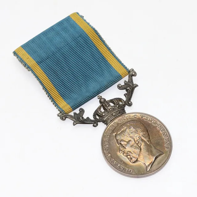 FÖRTJÄNSTMEDALJ, silver, Gustav V, 1936.