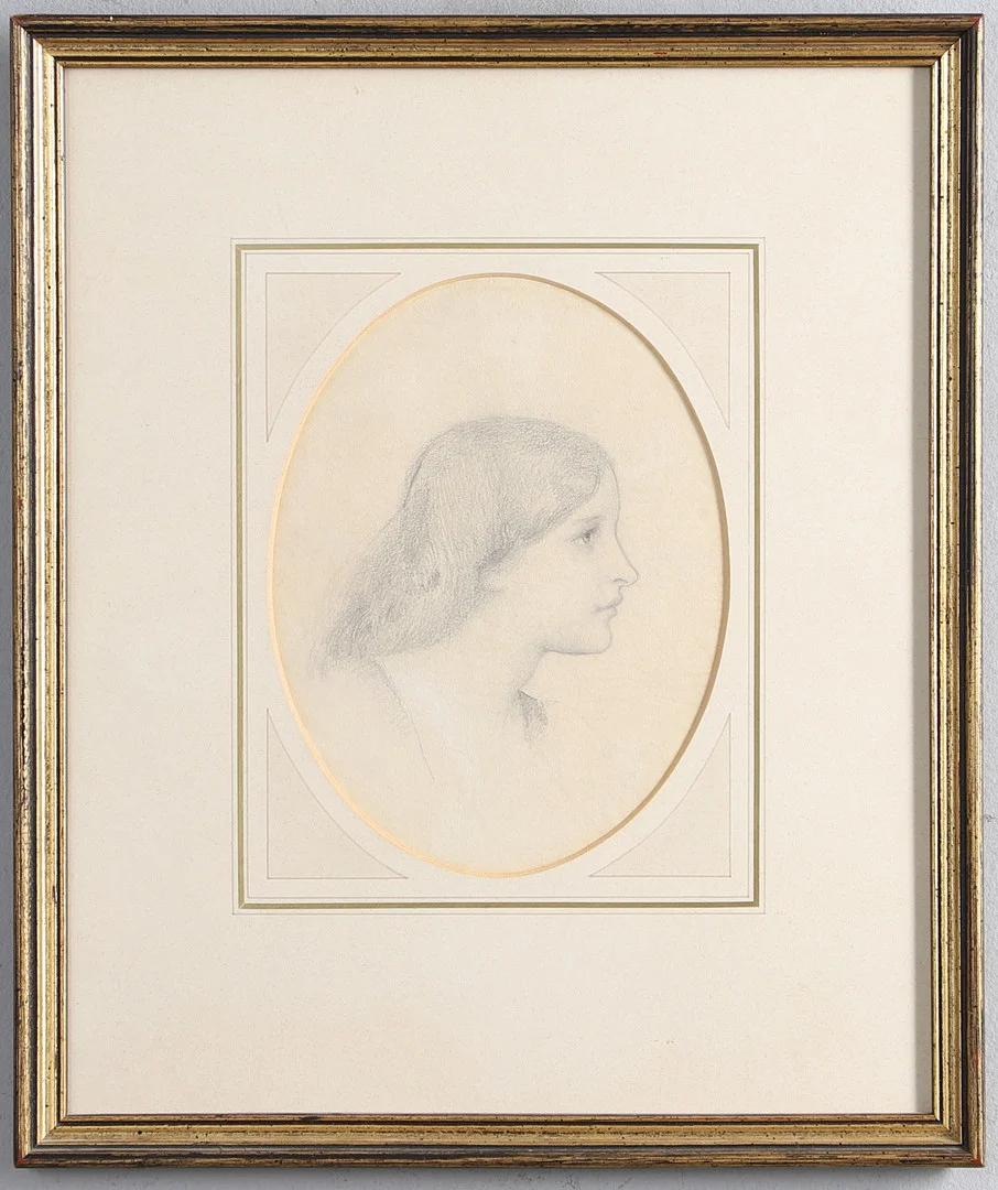 HENRY JAMES HOLIDAY (1839-1927). HEAD OF A GIRL. — Drawings — Lawrences Auctioneers