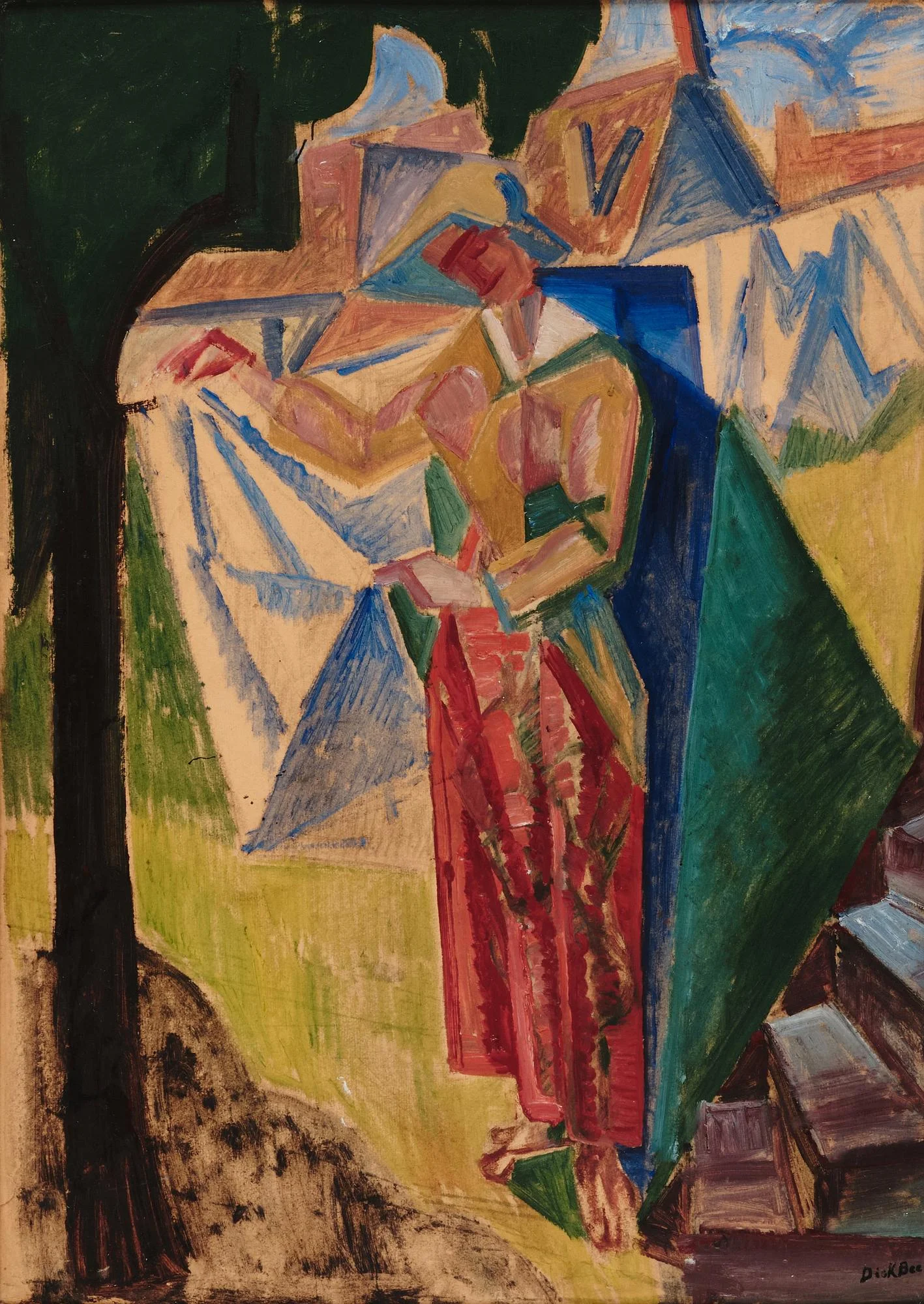 Dick Beer, "Flicka hänger tvätt". — Bukowskis