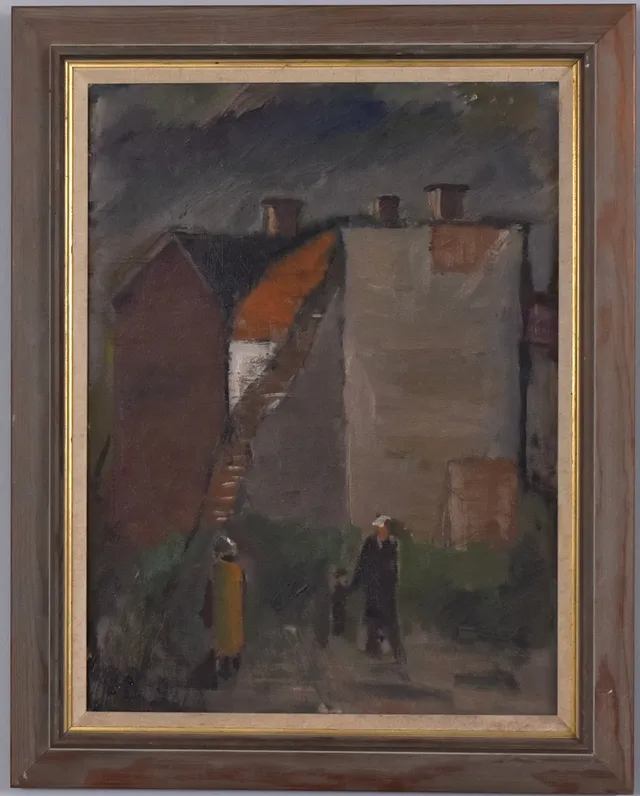 IWAN BROBERG. Olja på pannå.