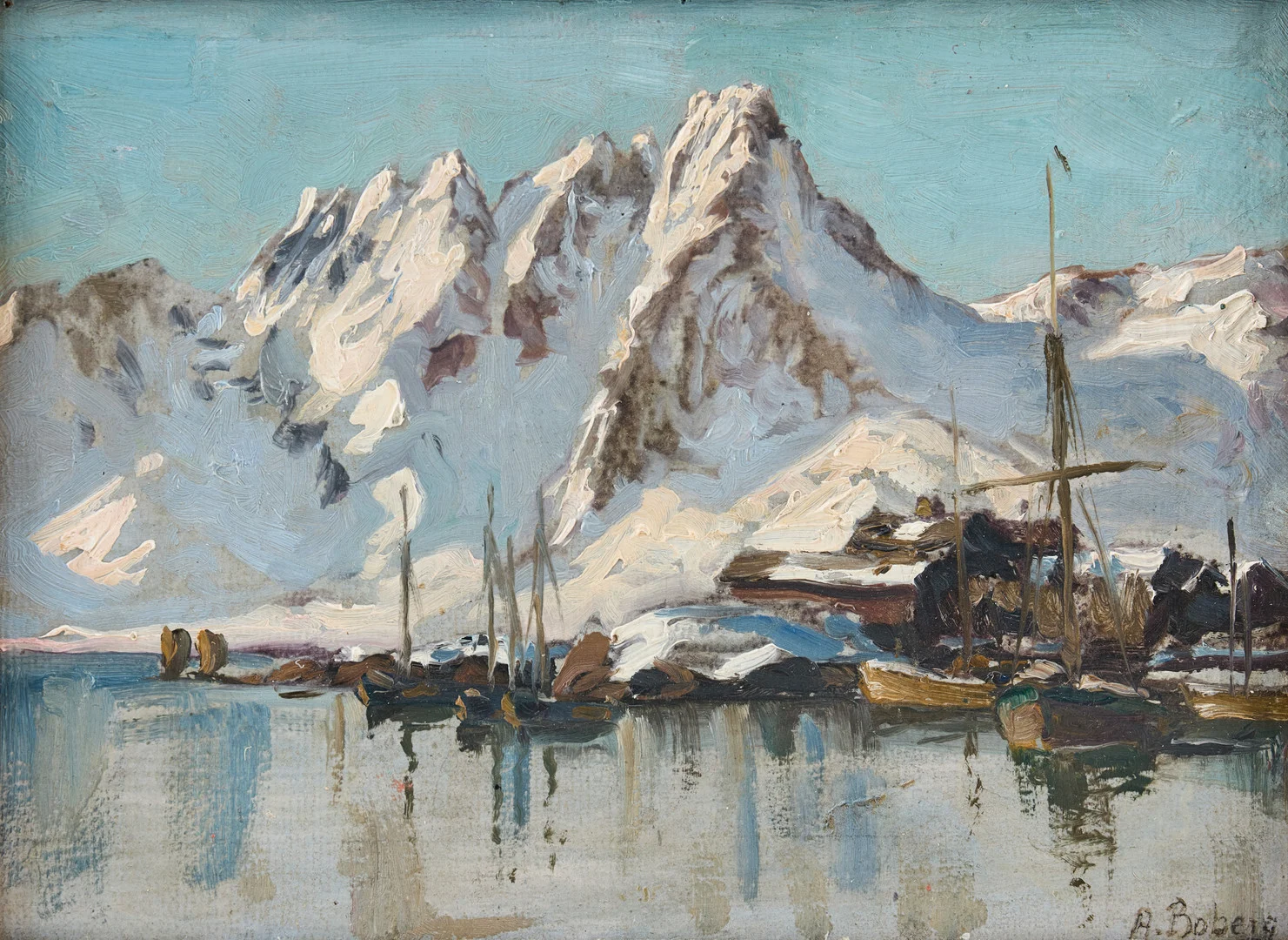 ANNA BOBERG. Motiv från Lofoten. — Paintings — Stockholms Auktionsverk Fine Art