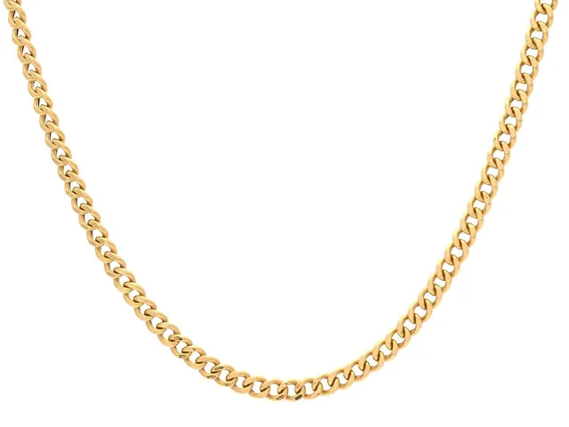 HALSKEDJA, 18K guld, pansarlänk, längd 56 cm, vikt 8,7 g.