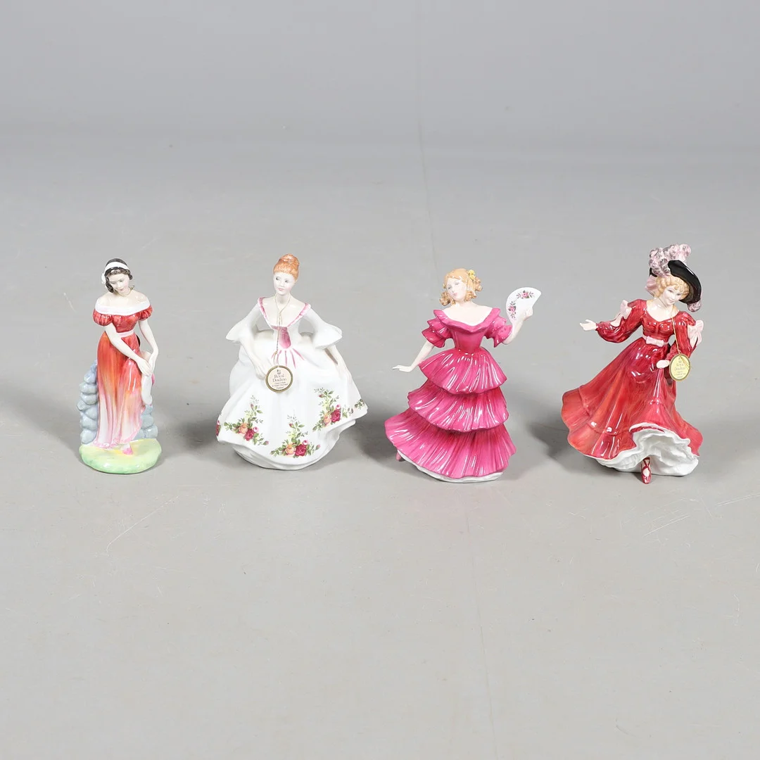 BOXED ROYAL DOULTON FIGURES - INCLUDING COUNTRY ROSE. — European — Lawrences Auctioneers