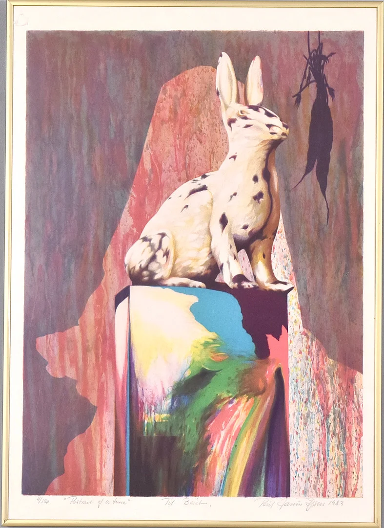 POUL JANUS IPSEN. , (1936 - ). Färglitografi. — Engravings & Prints — Halmstads Auktionskammare