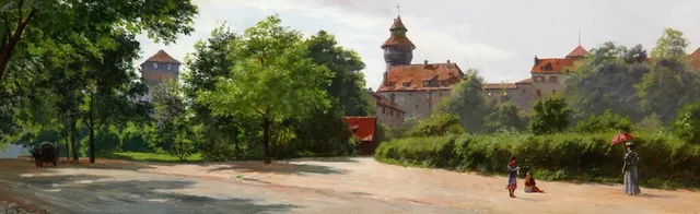 August Fischer. Park scene from Nuremberg, 1897