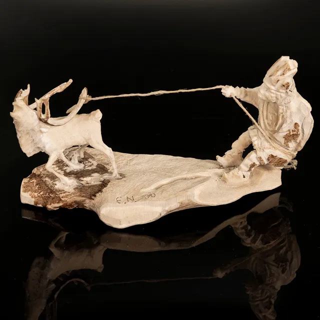 ERIK NORBERG. Skulptur Hornarbete 1980.