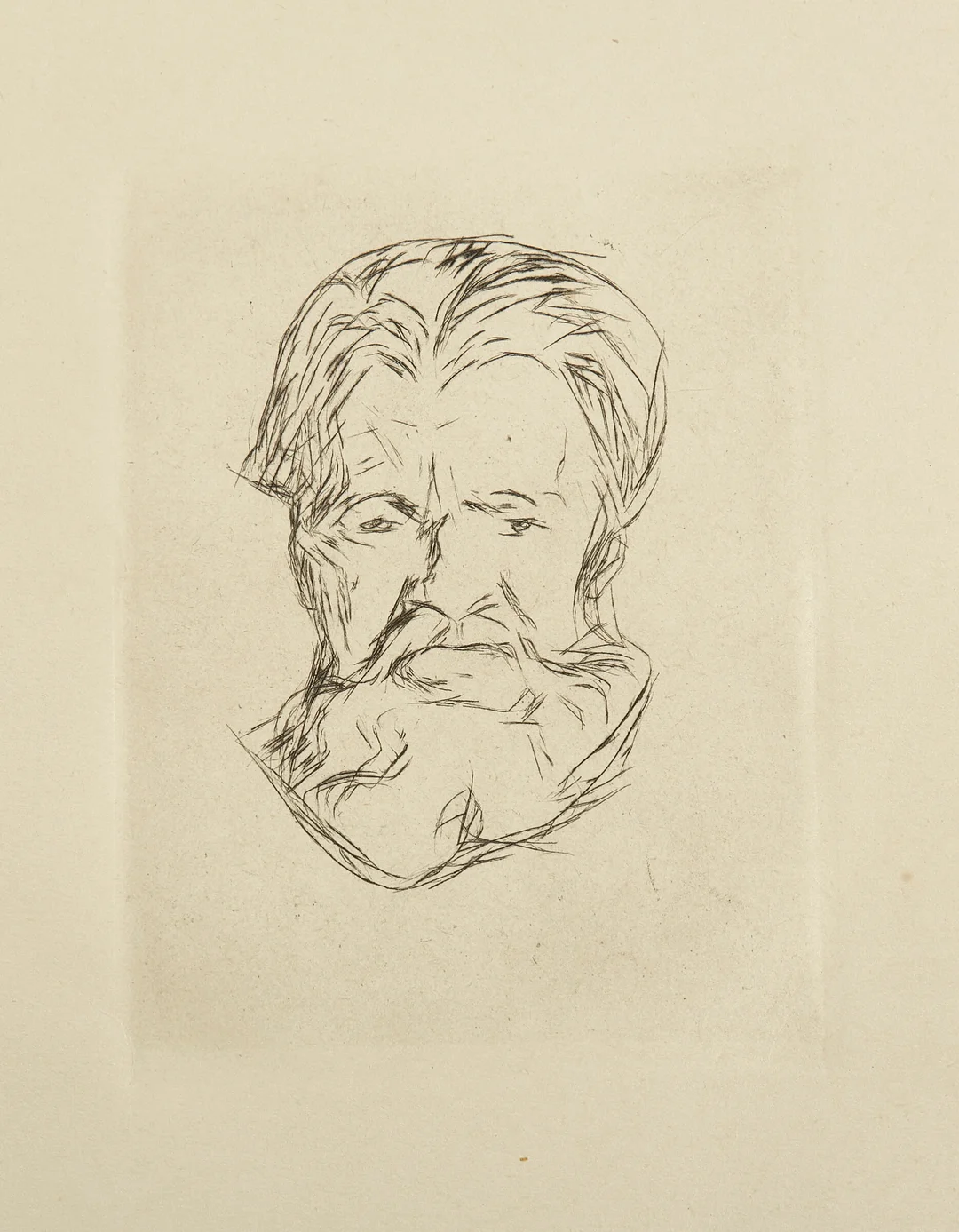 Munch, Edvard — "Mannshode" 1906/1917-18 — Kunst/Grafikk — Blomqvist
