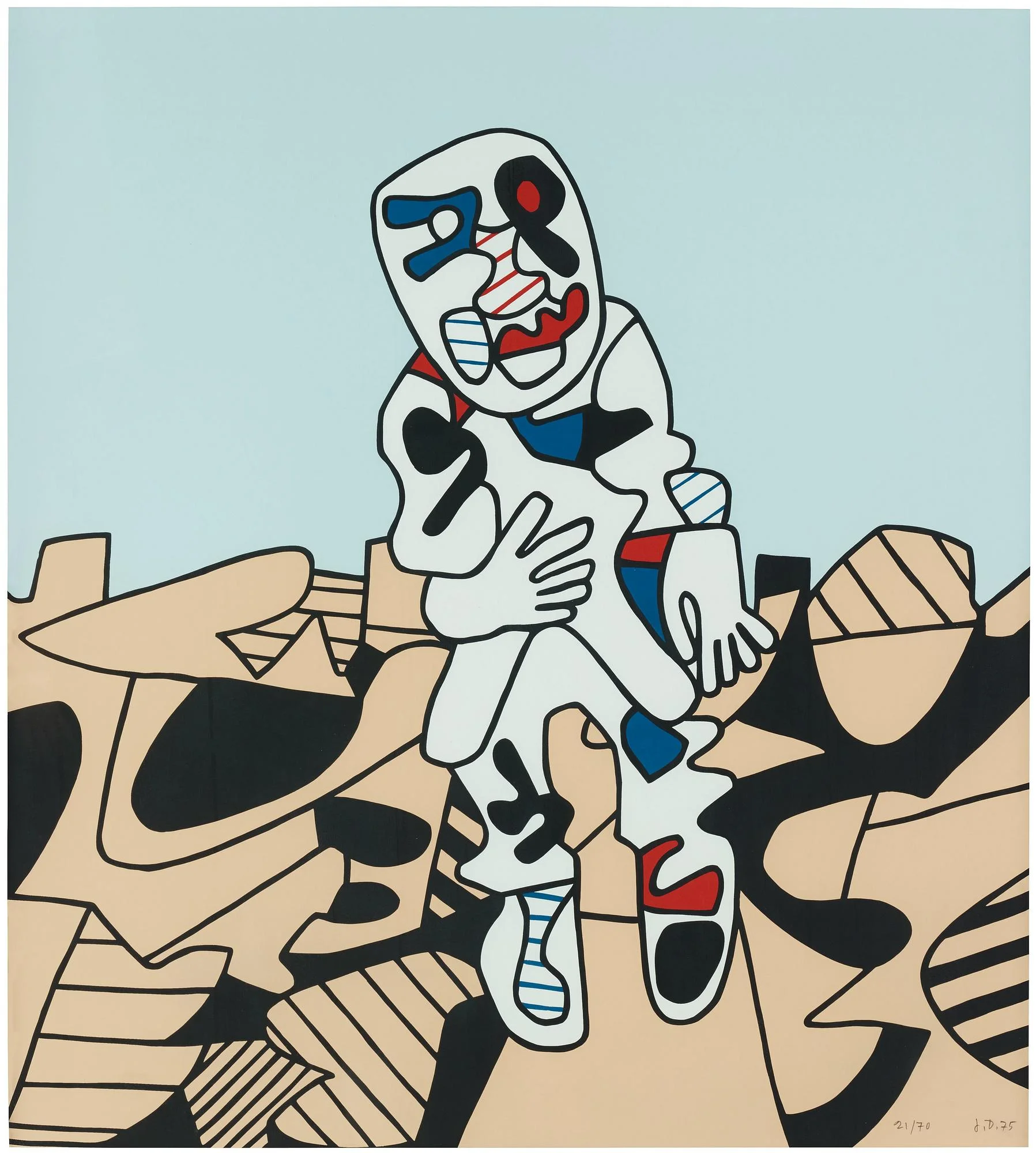 Jean Dubuffet, "Marche en campagne". — Bukowskis