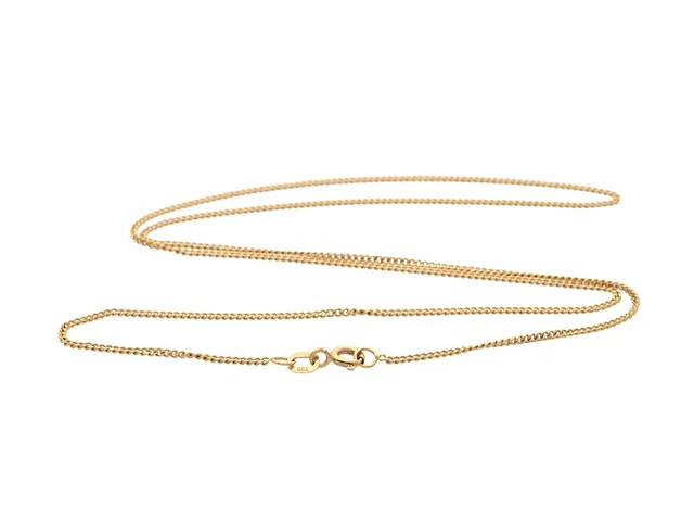 HALSKEDJA, 18K guld, pansarlänk, längd ca 50,5 cm, vikt 3,8 g.