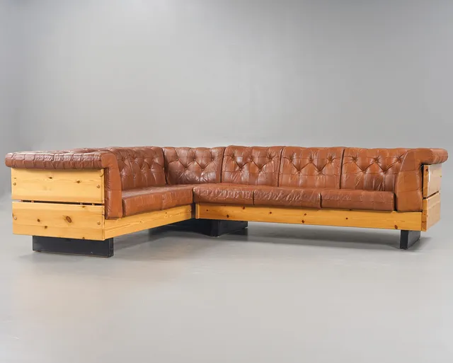 JAN ERIK LINDGREN. Hörnsoffa "Party Corner" Ekornes, Norge 1900-talets andra hälft.