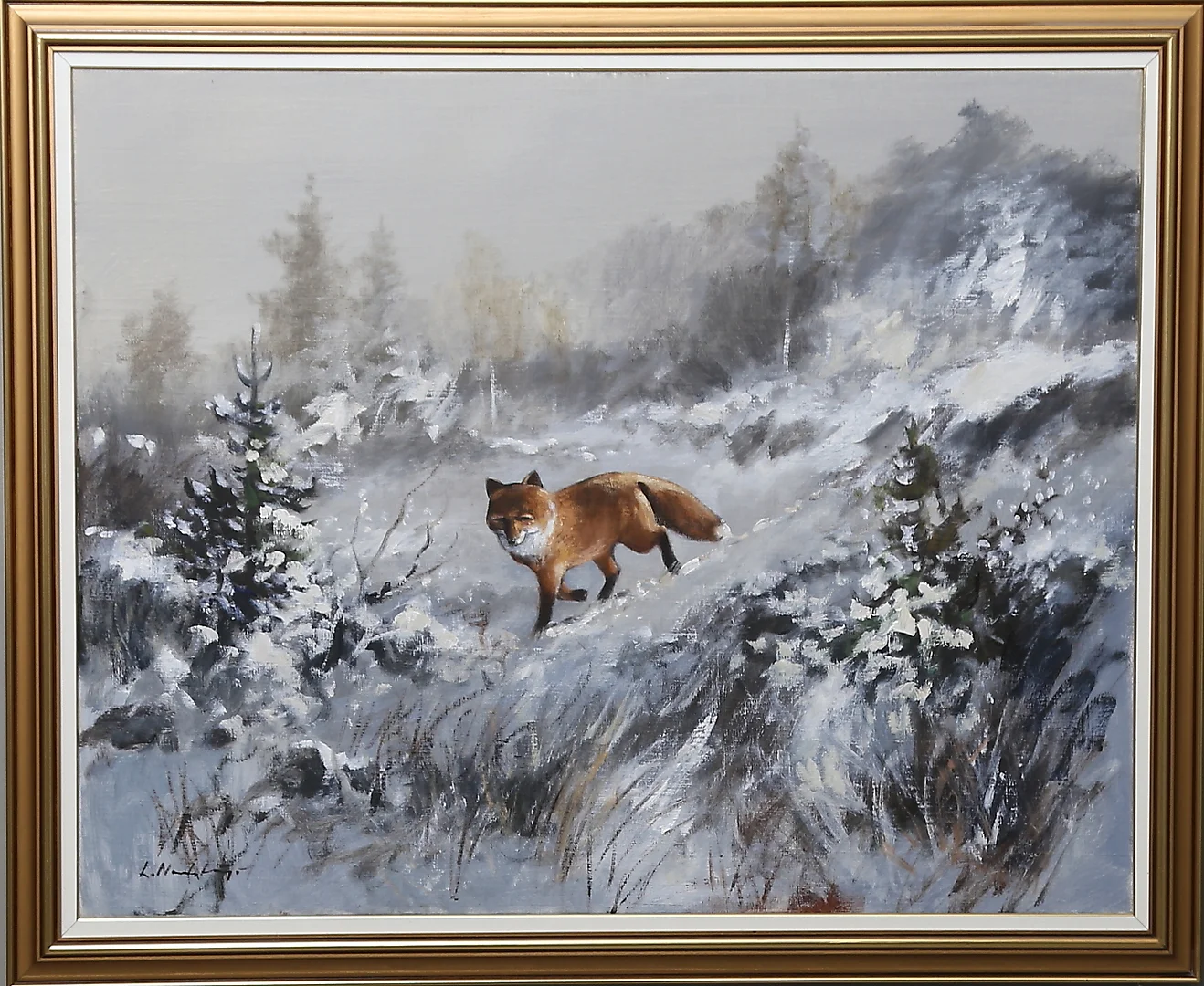 LARS NORDSTRÖM. Olja på duk, signerad. — Paintings — Gomér & Andersson Linköping