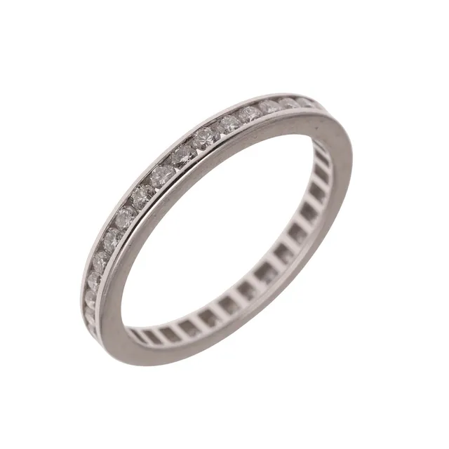 A DIAMOND FULL CIRCLE ETERNITY RING.