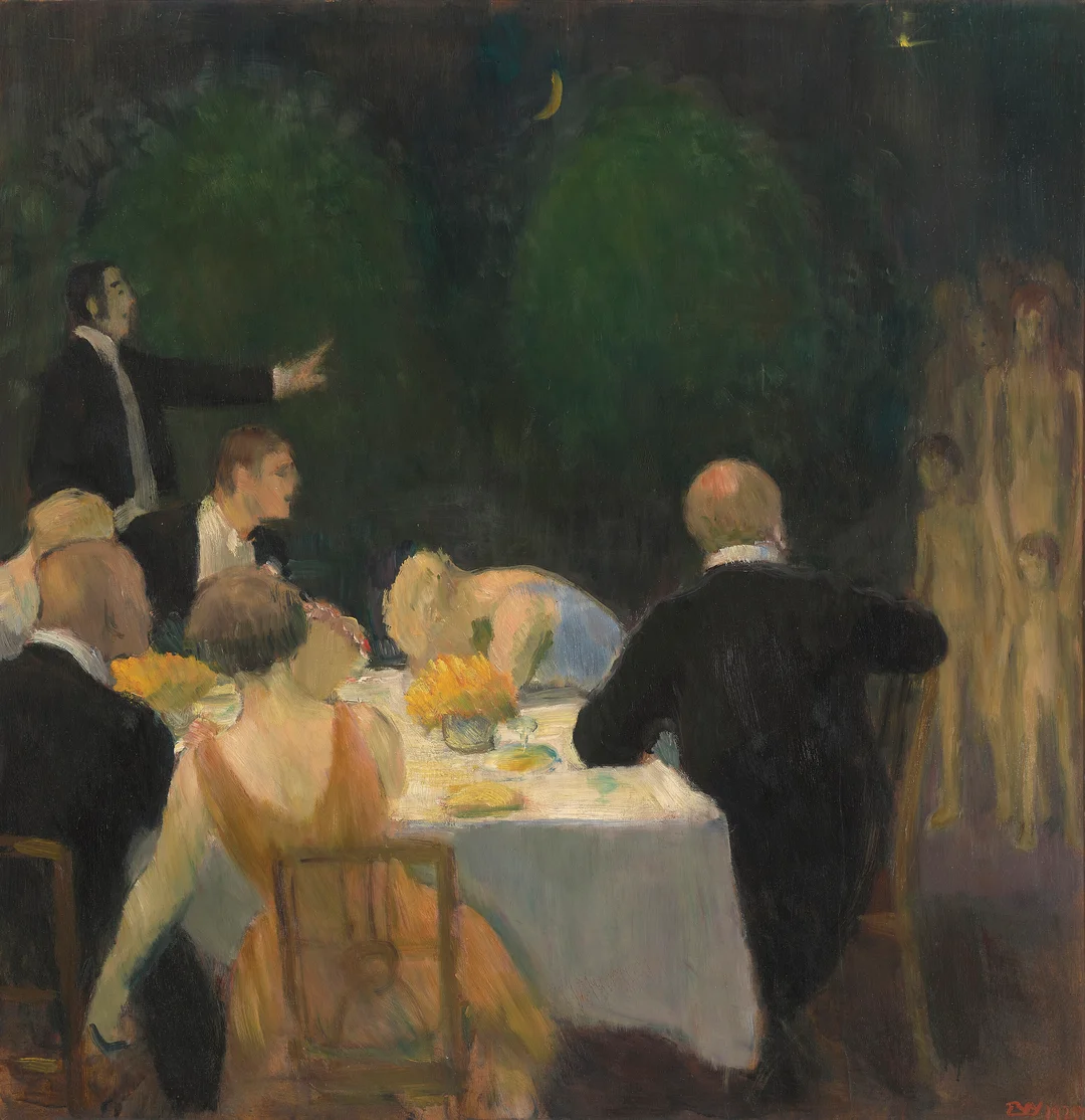Werenskiold, Erik — "Middagsselskapet" 1929 — Kunst/Maleri — Blomqvist