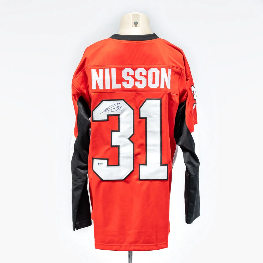 ANDERS NILSSON. Hockeytröja, Ottowa, Spelarnummer 31, Signerad. — Sports memorabilia — Norrlands Auktionsverk
