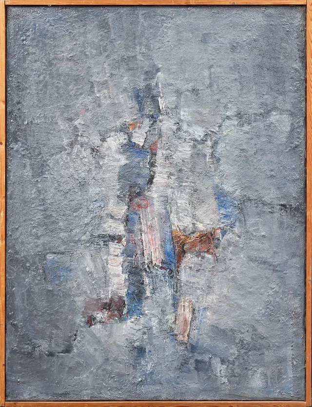 WIKING SVENSSON. "Dagslända" Olja på duk, signerad, 1958.