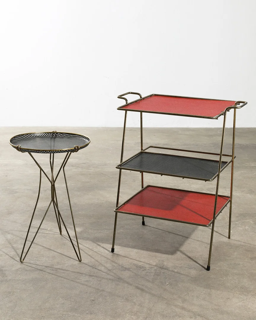 MATHIEU MATÉGOT. IM STIL VON. Bar Tisch + Tripod Table der 1950/60er Jahre. (12-455). — Other — Art and Design Auctions