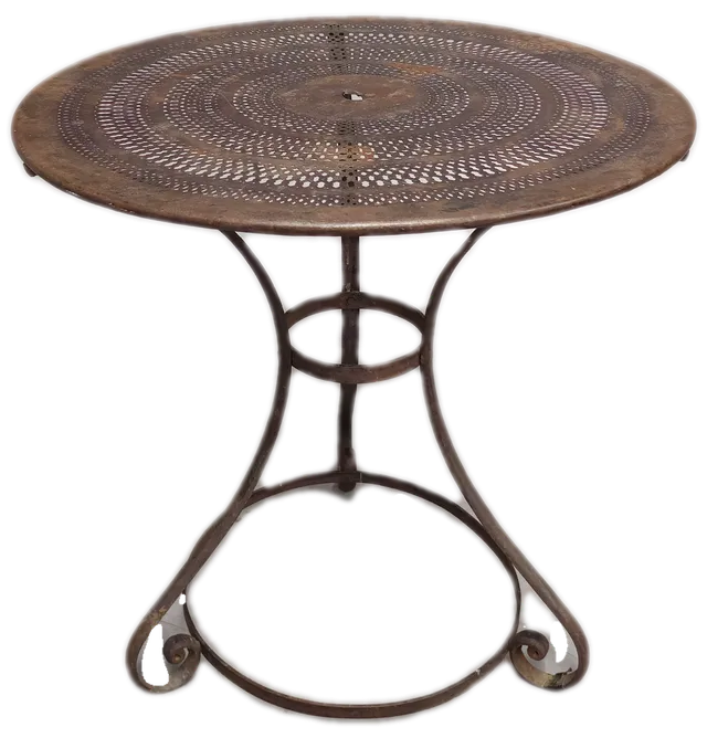 MESA DE JARDÍN EN HIERRO, SIGLO XIX.