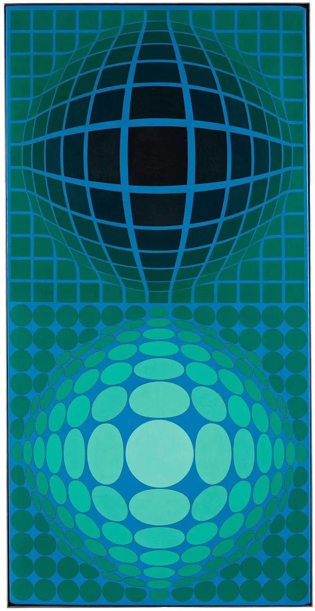 Victor Vasarely, "OLTAR-ZOELD".