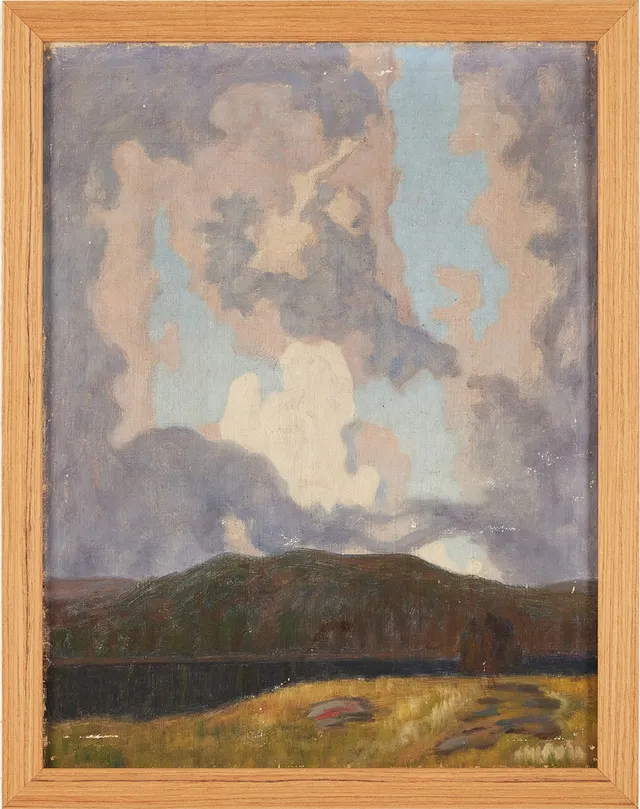 HILDING WERNER. Utan titel, olja på duk, osignerad.