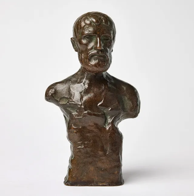 JOHANNES COLLIN. Porträttbyst.
