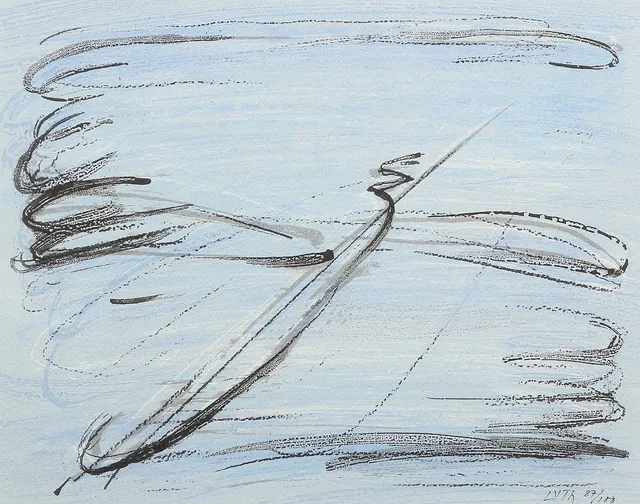 HARALD LYTH. litografi, signerad och numrerad 87/100.