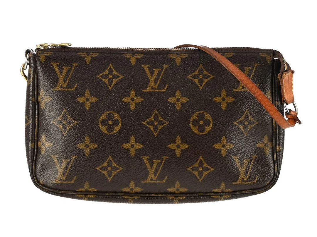 VÄSKA, LOUIS VUITTON, Pochette Accessoires, monogram canvas, guldfärgade beslag, 21x13x3 cm, märkt VI0024, år 2004. — Accessoarer/Väskor — Kaplans