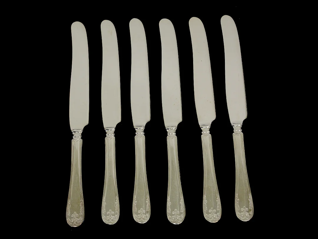 Matknivar 6 st 234mm Nysilver Prima ALP — Silver/Matsilver — Kaplans