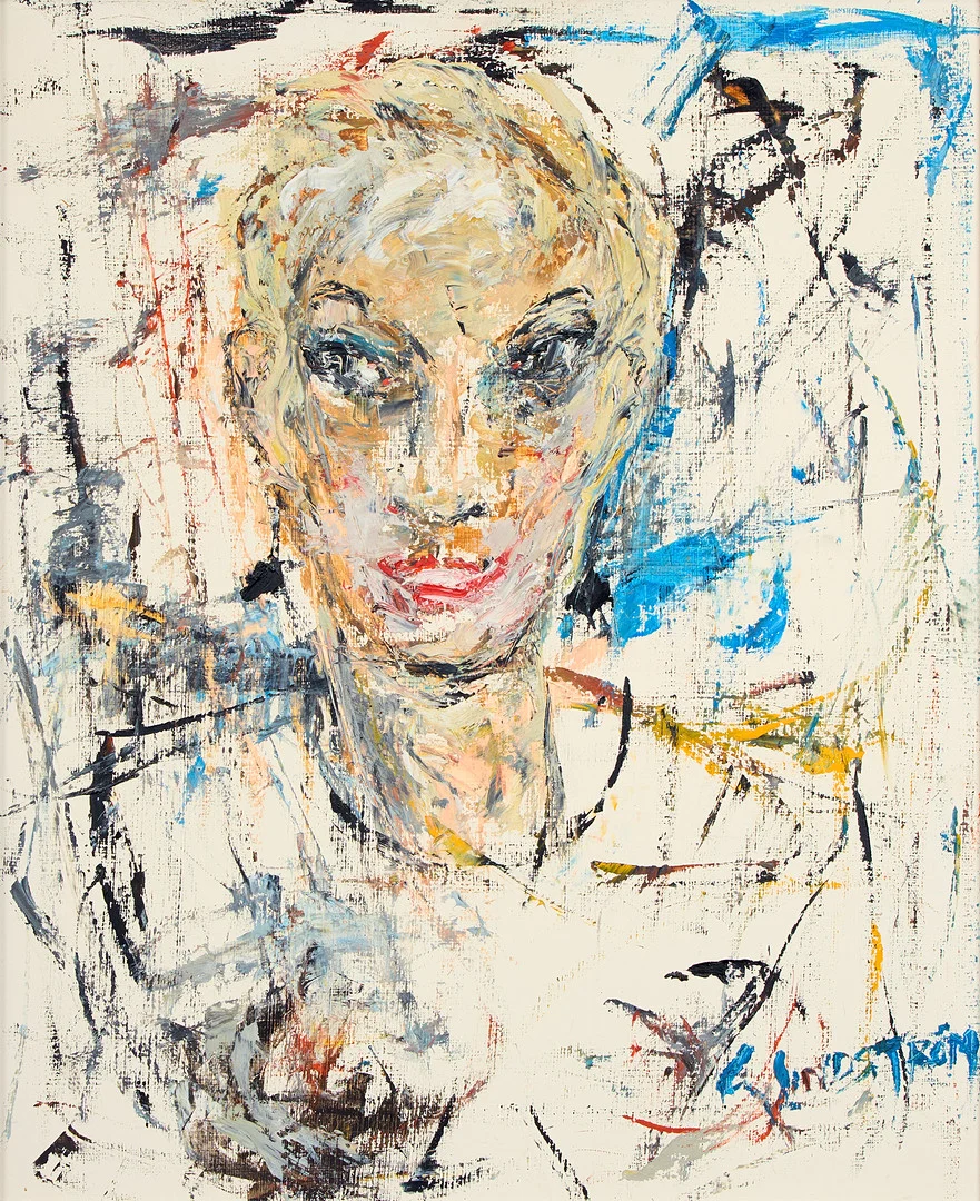 GEORG LINDSTRÖM. Porträtt. — Paintings — Uppsala Auktionskammare