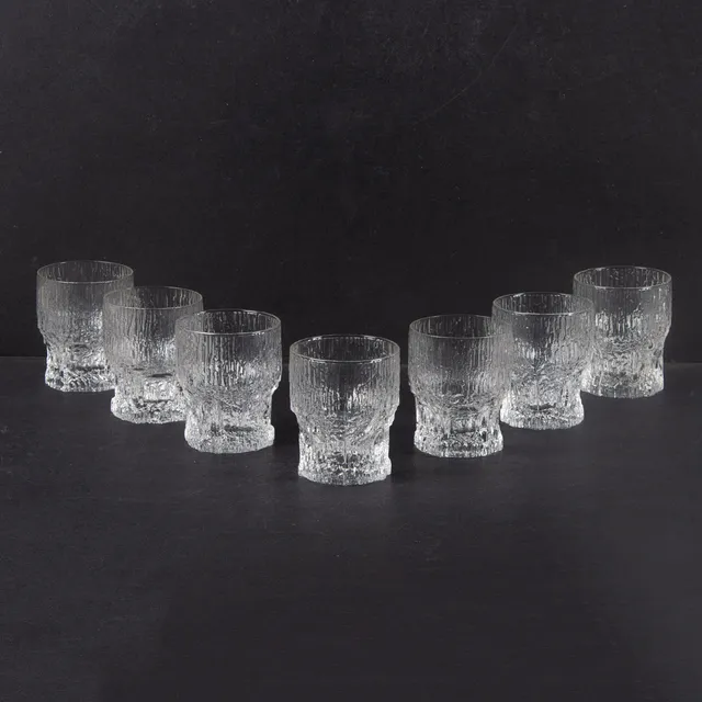 TAPIO WIRKKALA. GLAS, "aslak" 7 st, Iittala.