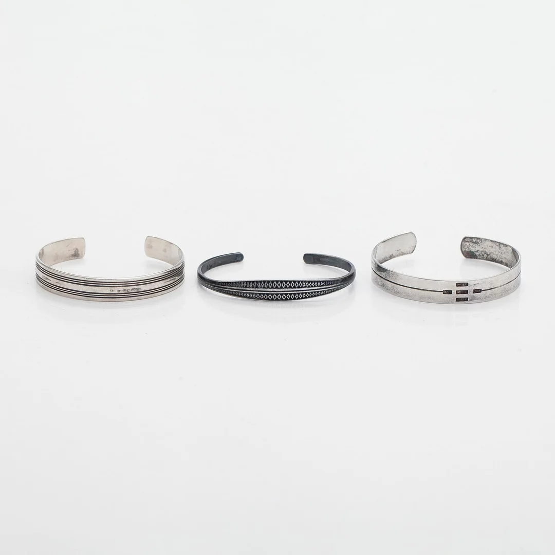 Kalevala Koru, armband, 3 st, silver. Helsingfors 1962-2007. — Smycken/Armband — Bukowskis