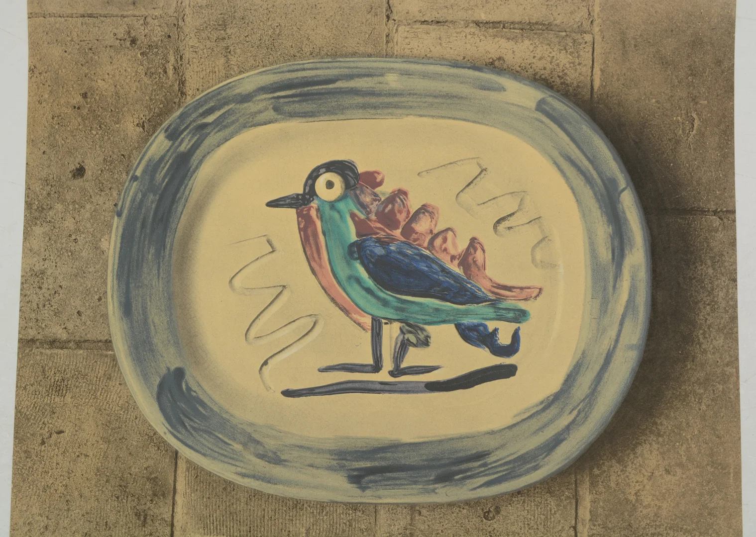 PABLO PICASSO. Utställnings affisch. Litografi Picasso Ceramiques Galerie Lucie Weill 1968. — Engravings & Prints — Connoisseur Bokauktioner