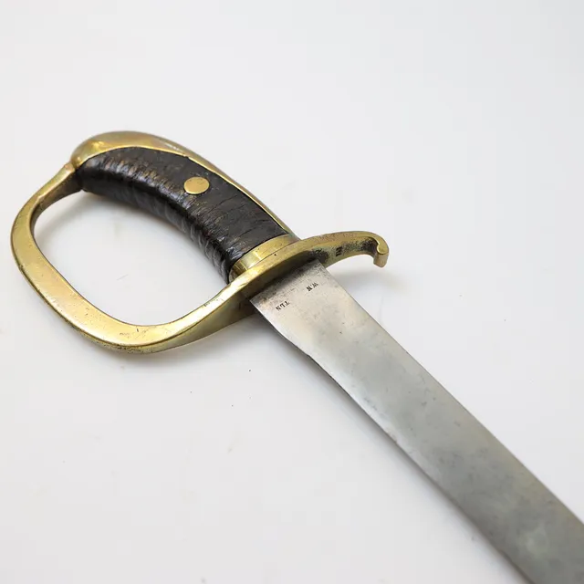 HUGGARE, Sverige, m/1865, för fångvården. Mässing och stål, stämplad 42.