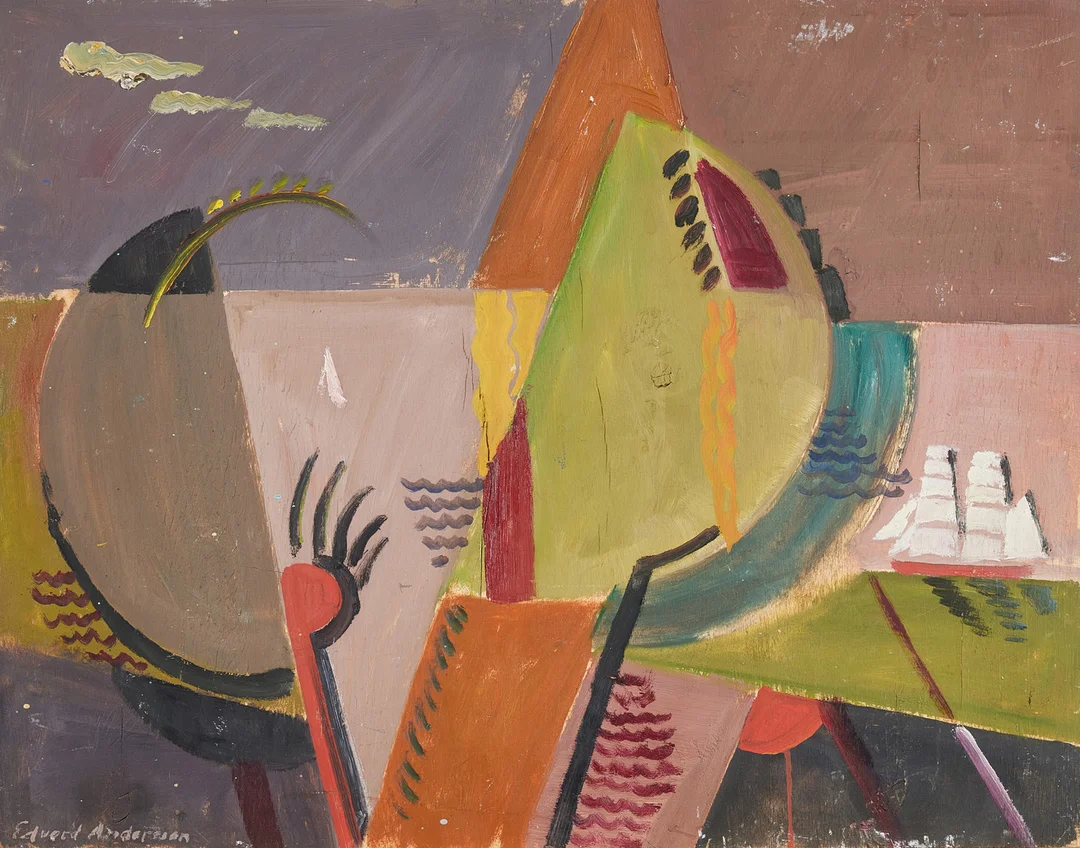 EDVARD ANDERSSON. Utan titel. — Paintings — Stockholms Auktionsverk Magasin 5