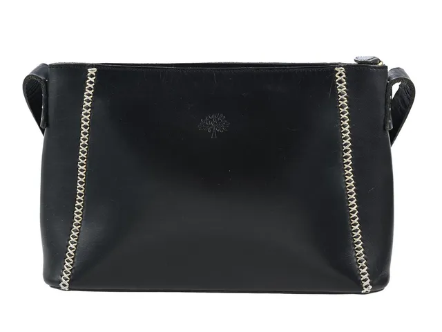 VÄSKA, MULBERRY, svart läder, guldfärgade beslag, 27x17x7 cm, dustbag, bruksslitage.