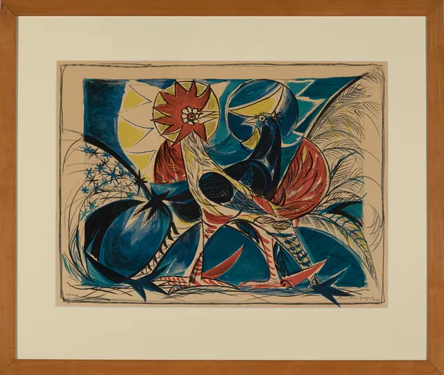 Gauguin, Paul René — Hane og høne, 1953