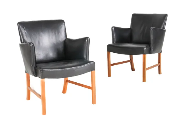 Jacob Kjær. Pair of armchairs / easy chairs, 1950s (2)
