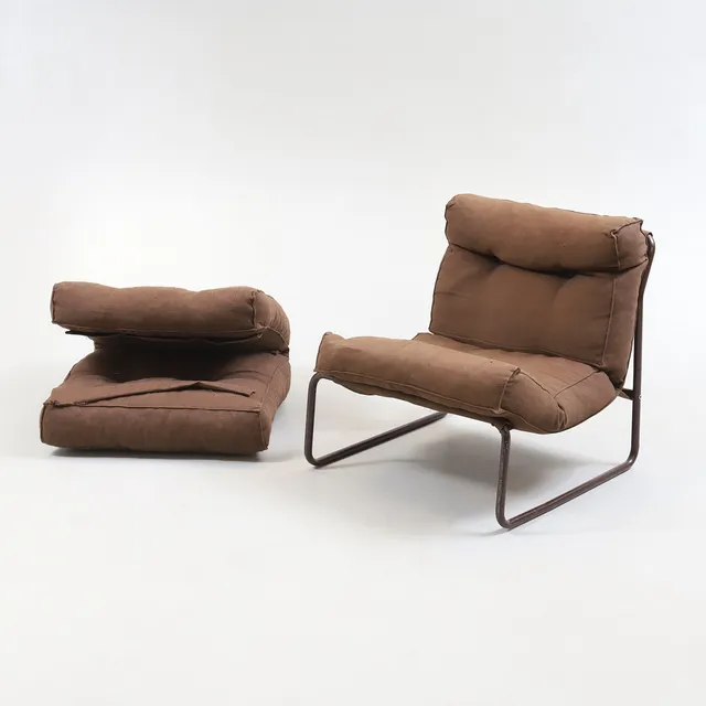GILLIS LUNDGREN. fåtölj samt extra dyna, "Pixi", IKEA, 1970-tal.