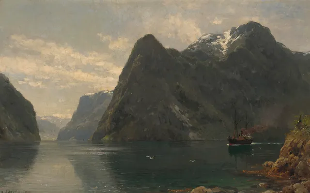 Askevold, Anders — Fra Nærøyfjorden, 1888