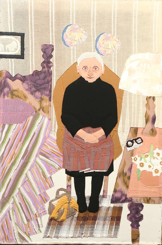 GISELA ELIASSEN. texstilkonst, signerad.