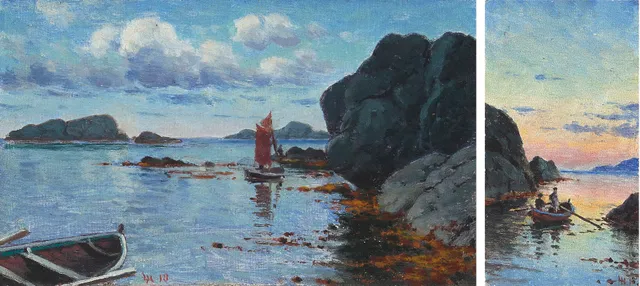 Haaland, Lauritz — Marinemotiver, 1918