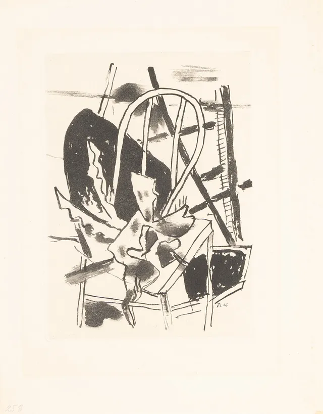 FERNAND LÉGER. Akvatint/gravyr, monogramsignerad i trycket F.L. 45.