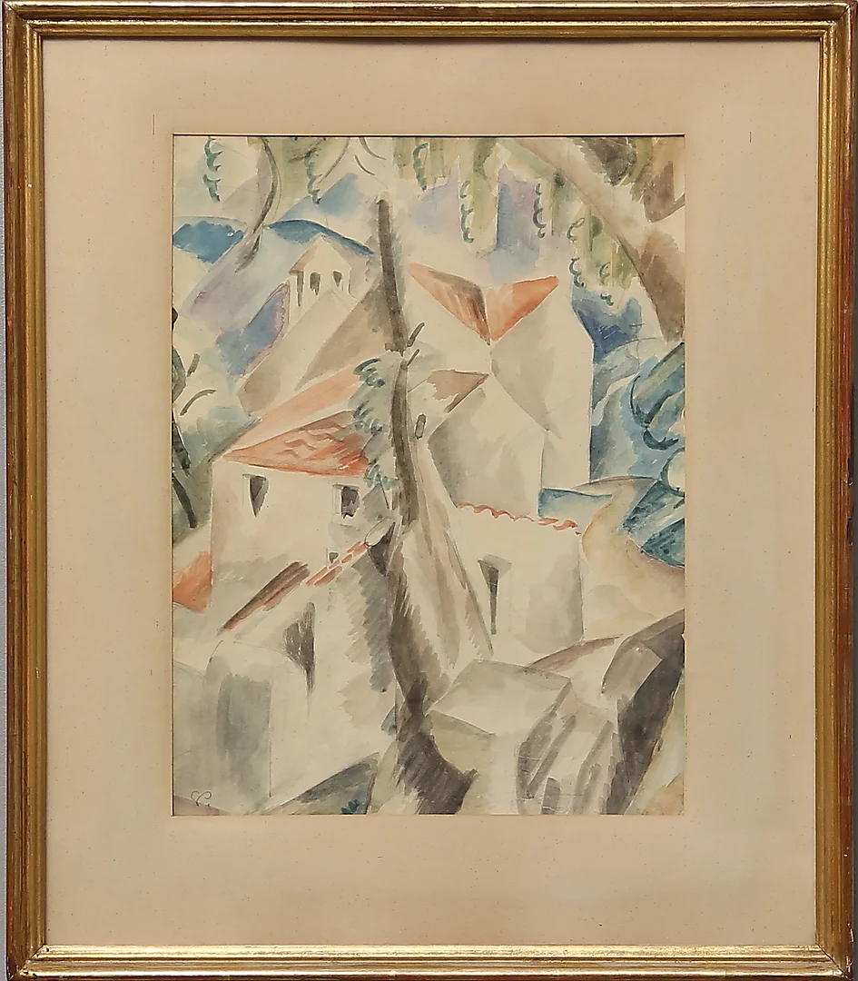 GEORG PAULI. akvarell, monogram signerad. — Paintings — Gomér & Andersson Linköping