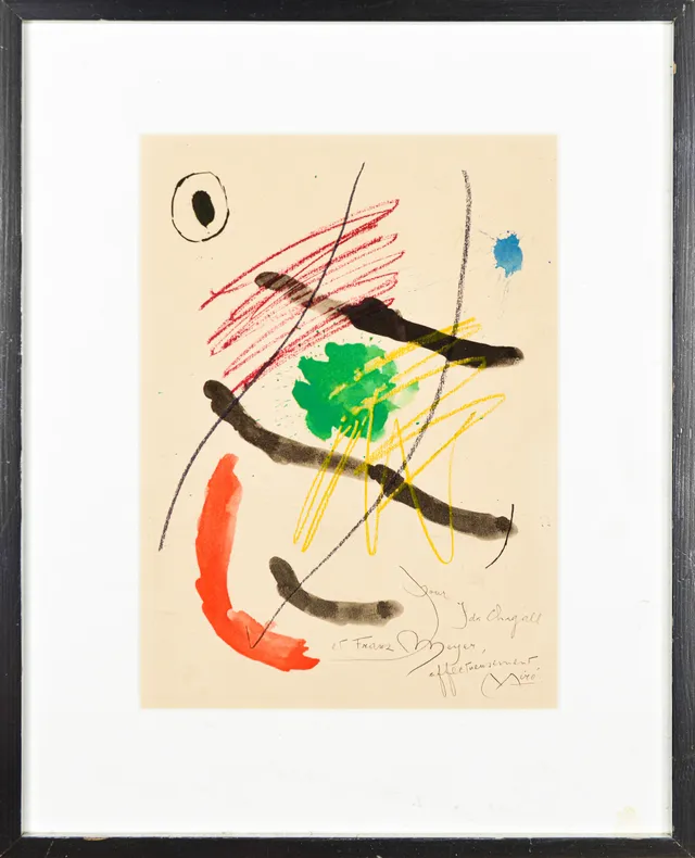 Joan Miró. 'Pour Ida Chagall et Frans Meyer', from 'Quelques fleurs pour des amis'