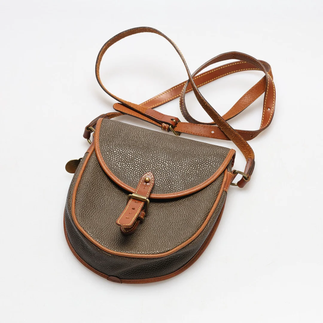 MULBERRY, axelväska, skinn/scotchgrain, England. — Vintage & Designer Fashion — Gomér & Andersson Jönköping