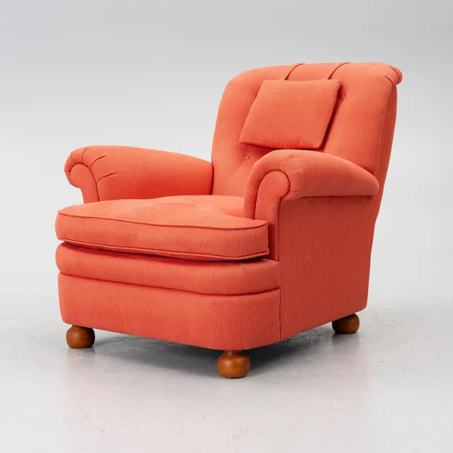 Josef Frank, Fåtölj, modell 336, Firma Svenskt Tenn.