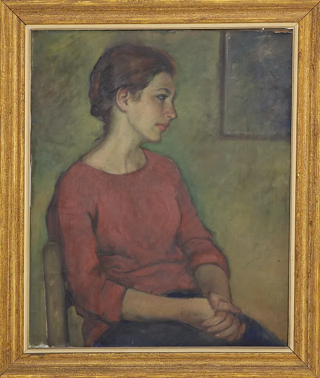 CATALAN SCHOOL, FIRST HALF OF THE 20TH CENTURY. A girl.