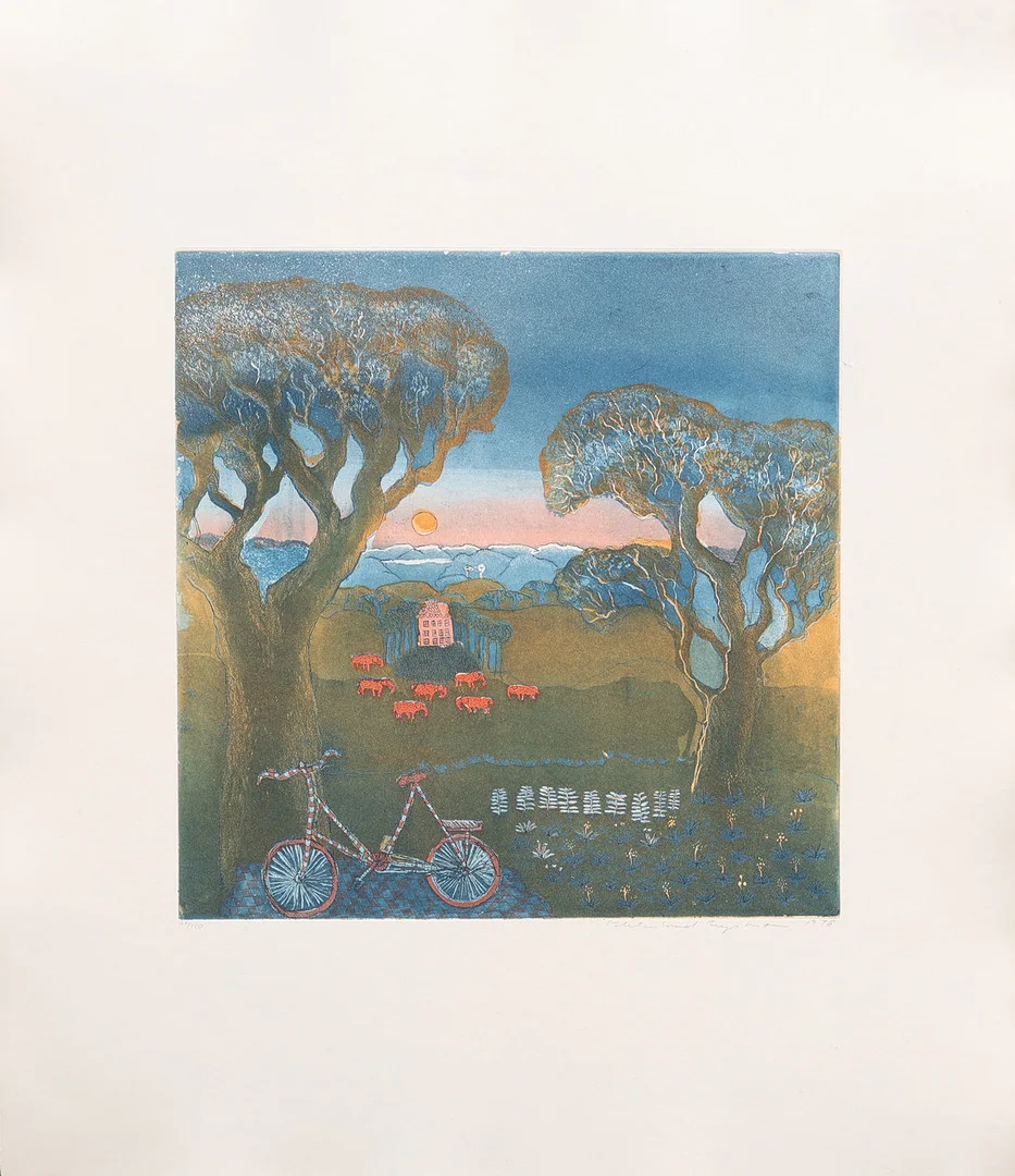 HELMTRUD NYSTRÖM. ETSNING, SIGNERAD, NUMRERAD 22/150 OCH DATERAD 1976. — Engravings & Prints — Crafoord Auktioner Lund