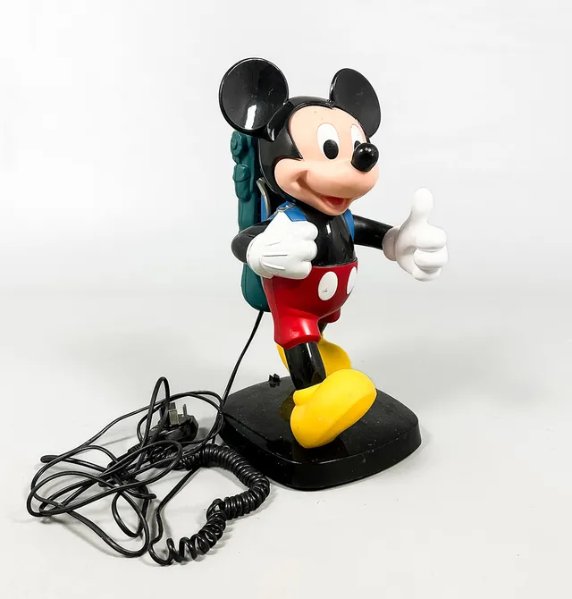 TELEFON i form av Musse Pigg, Disney, plast.