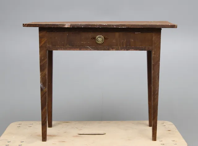 BORD MED LÅDA, allmoge, 1800-tal.